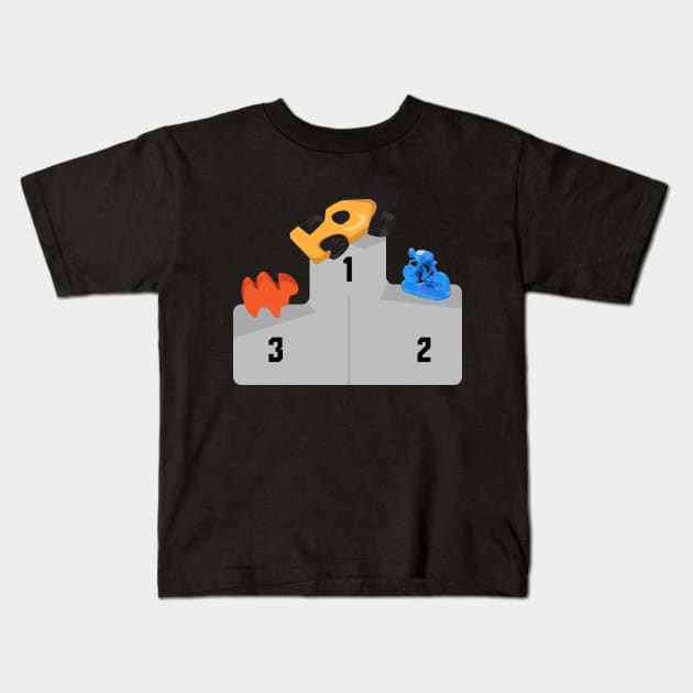 Board Game Podium Graphic - Tabletop Gaming Kids T-Shirt by MeepleDesign